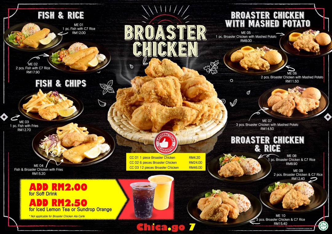 Chicago 7 - Broaster Chicken menu